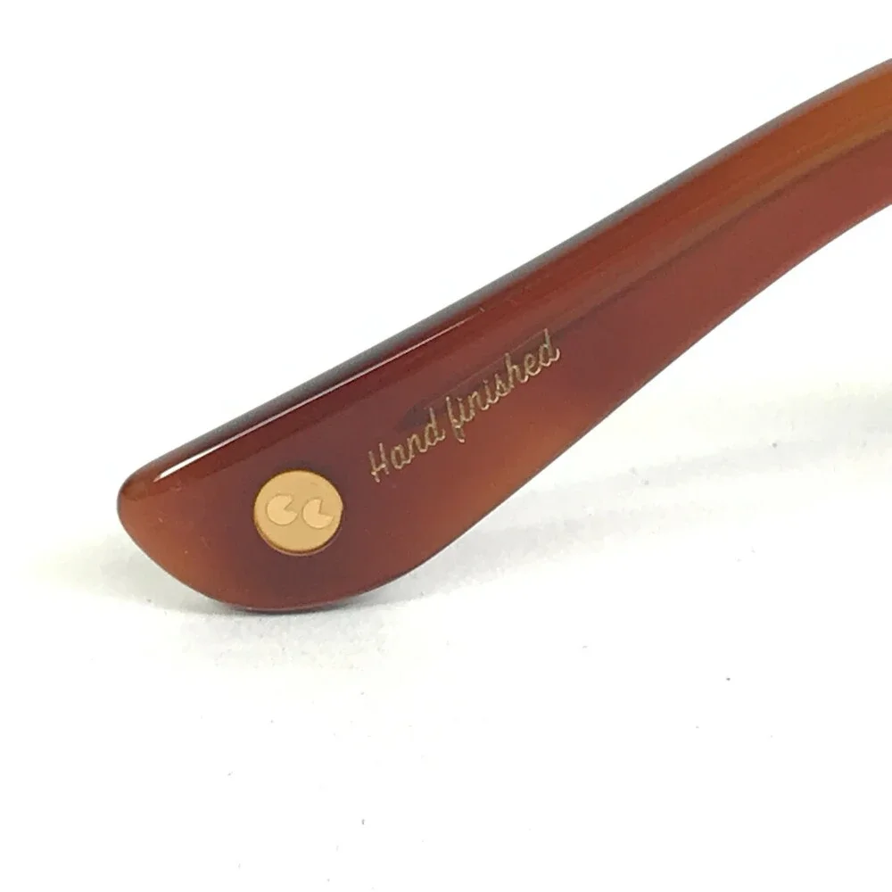 Garrett Leight Eyeglasses Frames CANTER VINBRT Brown Tortoise Square 47-23-143